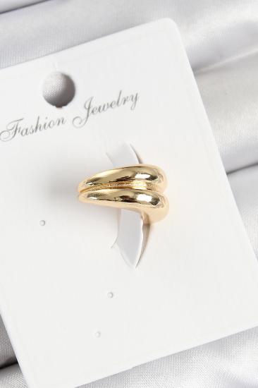Pirinç Halka Model Gold Renk Sağ Kıkırdak Küpe