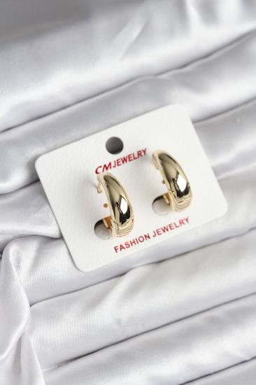 14K Gold Renk Kaplama Halka CM Kadın Küpe