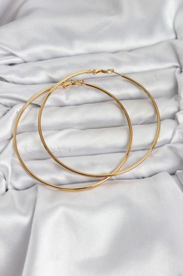 316L Çelik Gold Renk 75 mm Halka Küpe