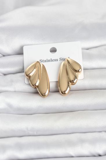 316L Çelik Gold Renk Vintage Kadın Küpe