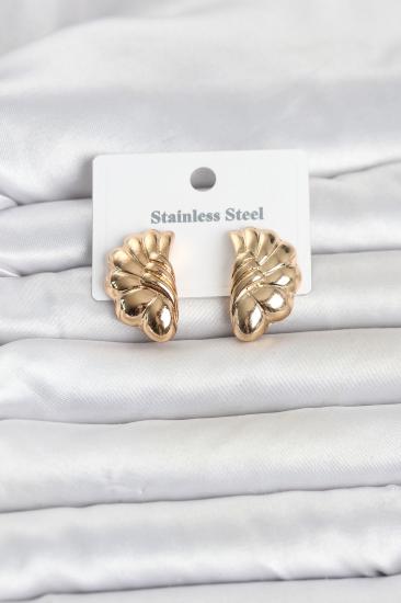316L Çelik Gold Renk Vintage Model Kadın Küpe