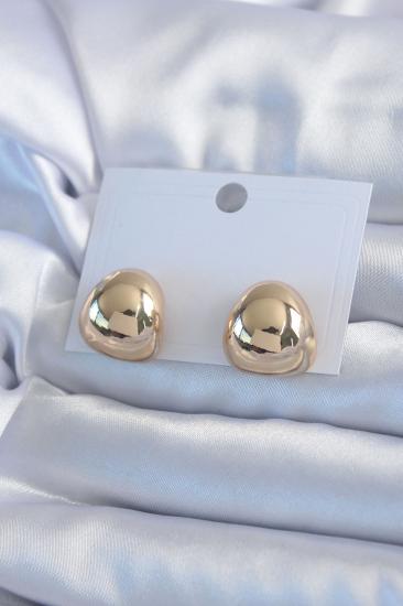 Gold Renk Pirinç Kadın Küpe