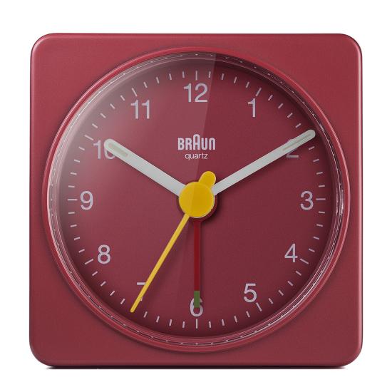 BRAUN BC02R KIRMIZI KLASİK SEYAHAT ANALOG ALARMLI MASA SAATİ