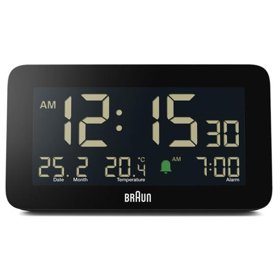BRAUN BC10B SİYAH DİJİTAL ALARMLI MASA SAATİ
