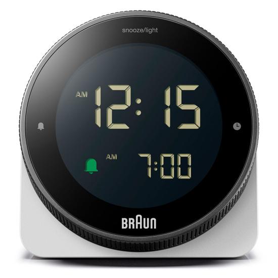 BRAUN BC24W BEYAZ DOKUNMATİK EKRANLI DİJİTAL ALARMLI MASA SAATi