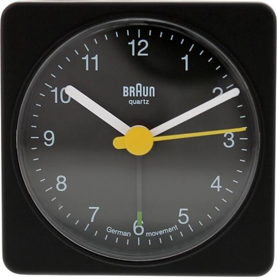 BRAUN BNC002BKBK ALARMLI MASA SAATİ SİYAH KARE
