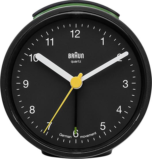BRAUN BNC012BKBK ALARMLI MASA SAATİ SİYAH YUVARLAK