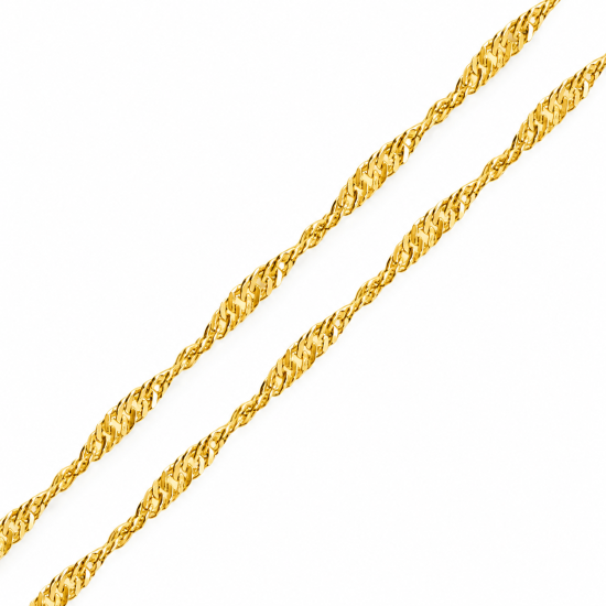 Gümüş Gold 50 Cm Singapur Zincir