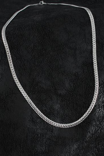316L Çelik İşlemeli Ezme Zincir Model Gümüş Renk Erkek Kolye