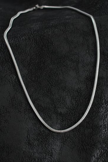 316L Çelik Oval İtalyan Zincir Model Gümüş Renk Erkek Kolye