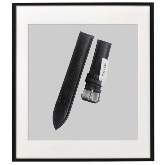20x18MM SİYAH/SİYAH DERİ KORDON