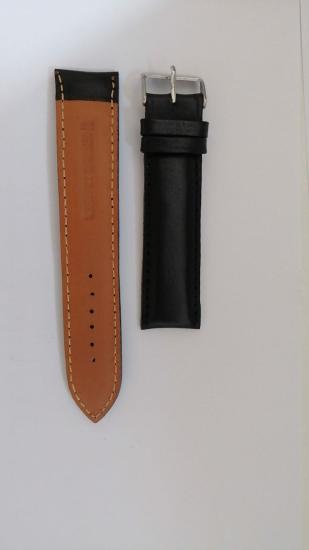 22 MM SİYAH DÜZ DERİ KORDON