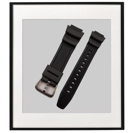 2218 / CASIO W-218-AE-1000  UYUMLU SİYAH PLASTİK KORDON