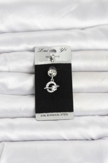 316L Cerrahi Çelik Sallantılı Yıldız Model Göbek Piercing